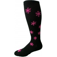 MERINO wool compression stockings Pink Flakes